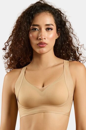 Buy Soie Padded Non-Wired Full Coverage T-Shirt Bra - Coffee Cream